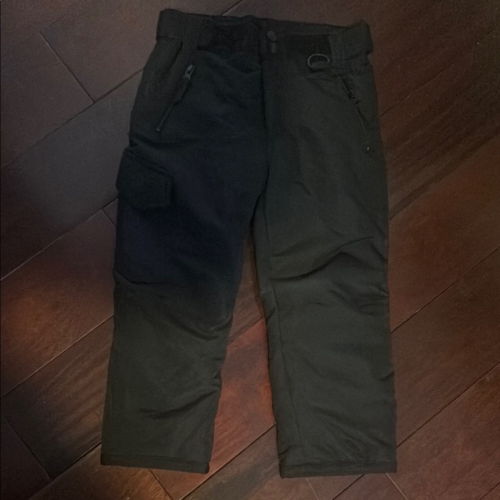 Kids Black Cargo Pants